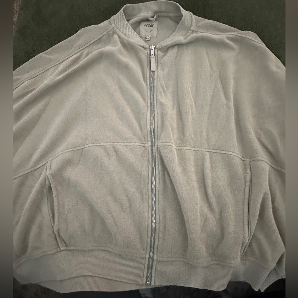 Aerie Tan Bomber Jacket
